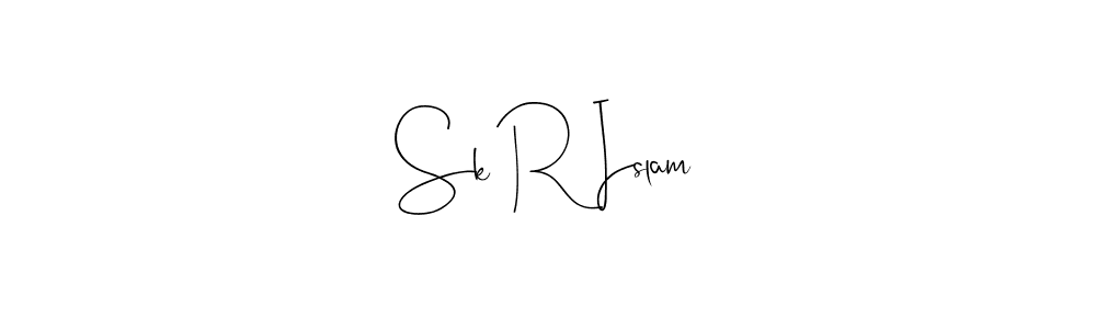 Create a beautiful signature design for name Sk R Islam. With this signature (Andilay-7BmLP) fonts, you can make a handwritten signature for free. Sk R Islam signature style 4 images and pictures png