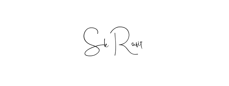 Design your own signature with our free online signature maker. With this signature software, you can create a handwritten (Andilay-7BmLP) signature for name Sk Rafit. Sk Rafit signature style 4 images and pictures png