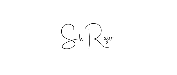 Also we have Sk Raju name is the best signature style. Create professional handwritten signature collection using Andilay-7BmLP autograph style. Sk Raju signature style 4 images and pictures png