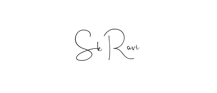 How to make Sk Ravi signature? Andilay-7BmLP is a professional autograph style. Create handwritten signature for Sk Ravi name. Sk Ravi signature style 4 images and pictures png