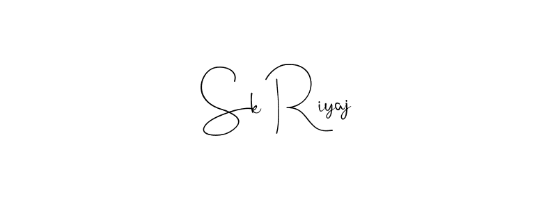 Use a signature maker to create a handwritten signature online. With this signature software, you can design (Andilay-7BmLP) your own signature for name Sk Riyaj. Sk Riyaj signature style 4 images and pictures png