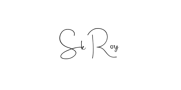 Design your own signature with our free online signature maker. With this signature software, you can create a handwritten (Andilay-7BmLP) signature for name Sk Roy. Sk Roy signature style 4 images and pictures png