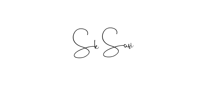 Make a beautiful signature design for name Sk Safi. With this signature (Andilay-7BmLP) style, you can create a handwritten signature for free. Sk Safi signature style 4 images and pictures png