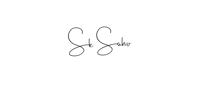 Sk Sahu stylish signature style. Best Handwritten Sign (Andilay-7BmLP) for my name. Handwritten Signature Collection Ideas for my name Sk Sahu. Sk Sahu signature style 4 images and pictures png