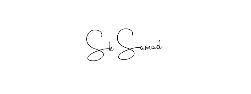 if you are searching for the best signature style for your name Sk Samad. so please give up your signature search. here we have designed multiple signature styles  using Andilay-7BmLP. Sk Samad signature style 4 images and pictures png