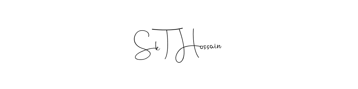 This is the best signature style for the Sk T Hossain name. Also you like these signature font (Andilay-7BmLP). Mix name signature. Sk T Hossain signature style 4 images and pictures png
