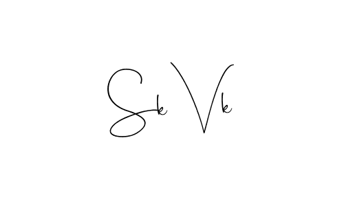 It looks lik you need a new signature style for name Sk Vk. Design unique handwritten (Andilay-7BmLP) signature with our free signature maker in just a few clicks. Sk Vk signature style 4 images and pictures png
