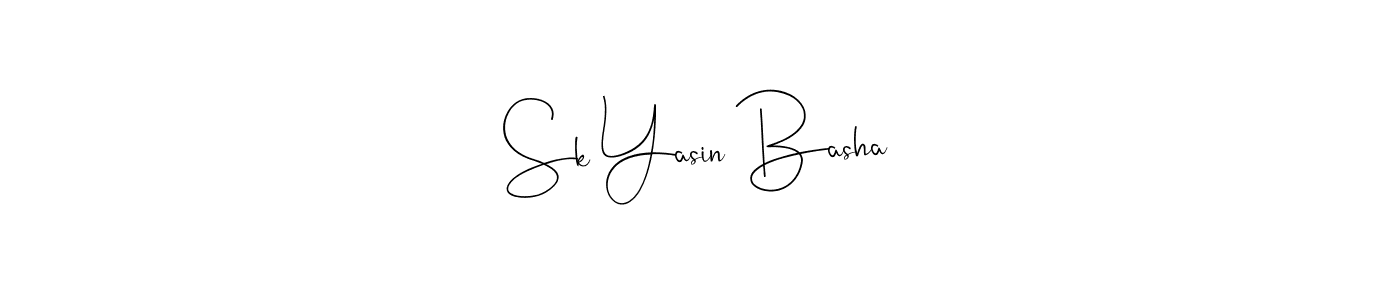 Also You can easily find your signature by using the search form. We will create Sk Yasin Basha name handwritten signature images for you free of cost using Andilay-7BmLP sign style. Sk Yasin Basha signature style 4 images and pictures png