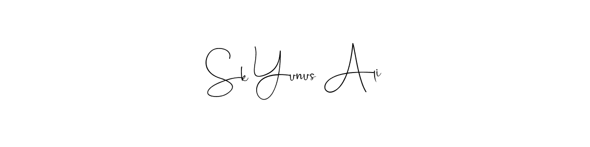 It looks lik you need a new signature style for name Sk Yunus Ali. Design unique handwritten (Andilay-7BmLP) signature with our free signature maker in just a few clicks. Sk Yunus Ali signature style 4 images and pictures png
