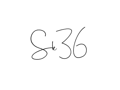 Also we have Sk36 name is the best signature style. Create professional handwritten signature collection using Andilay-7BmLP autograph style. Sk36 signature style 4 images and pictures png