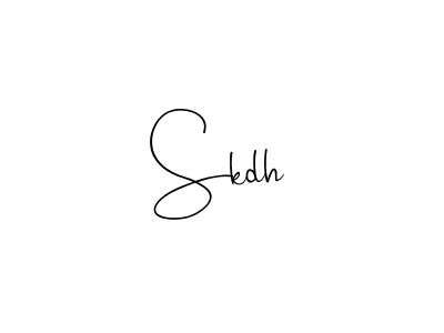Use a signature maker to create a handwritten signature online. With this signature software, you can design (Andilay-7BmLP) your own signature for name Skdh. Skdh signature style 4 images and pictures png