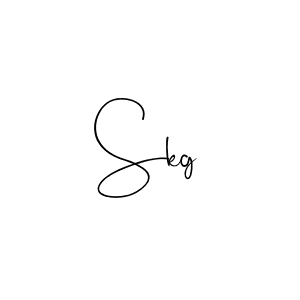 if you are searching for the best signature style for your name Skg. so please give up your signature search. here we have designed multiple signature styles  using Andilay-7BmLP. Skg signature style 4 images and pictures png