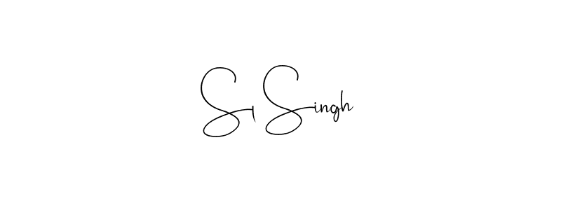 if you are searching for the best signature style for your name Sl Singh. so please give up your signature search. here we have designed multiple signature styles  using Andilay-7BmLP. Sl Singh signature style 4 images and pictures png