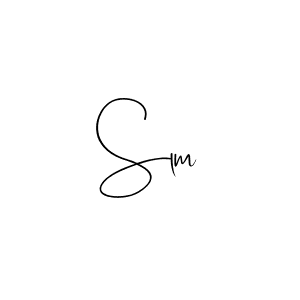 You should practise on your own different ways (Andilay-7BmLP) to write your name (Slm) in signature. don't let someone else do it for you. Slm signature style 4 images and pictures png