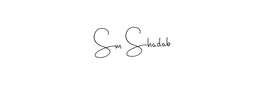 Similarly Andilay-7BmLP is the best handwritten signature design. Signature creator online .You can use it as an online autograph creator for name Sm Shadab. Sm Shadab signature style 4 images and pictures png