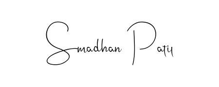 The Andilay-7BmLP handwriting style adds charm and authenticity to name Smadhan Patil. A wonderful choice for personal thank-you notes. Smadhan Patil signature style 4 images and pictures png