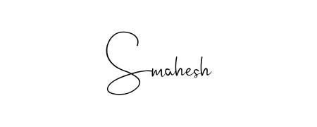 Looking for an artistic signature for Smahesh? The Andilay-7BmLP calligraphy style gives a sophisticated flow suitable for business cards and emails. Smahesh signature style 4 images and pictures png