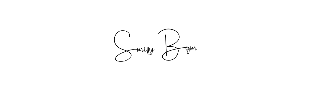 Make a beautiful signature design for name Smilly Bgm. Use this online signature maker to create a handwritten signature for free. Smilly Bgm signature style 4 images and pictures png