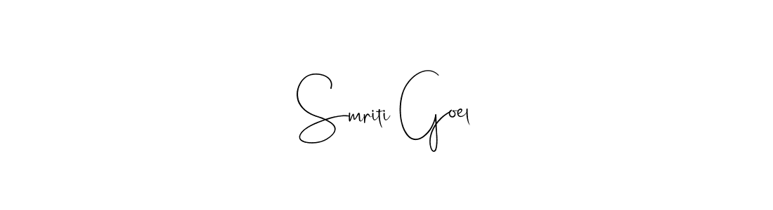 You can use this online signature creator to create a handwritten signature for the name Smriti Goel. This is the best online autograph maker. Smriti Goel signature style 4 images and pictures png