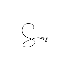 Design your own signature with our free online signature maker. With this signature software, you can create a handwritten (Andilay-7BmLP) signature for name Smy. Smy signature style 4 images and pictures png
