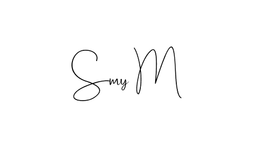 Best and Professional Signature Style for Smy M. Andilay-7BmLP Best Signature Style Collection. Smy M signature style 4 images and pictures png