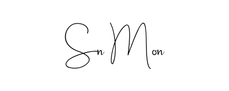 Get an exclusive digital autograph for Sn Mon. The Andilay-7BmLP typeface captures the charm of real penmanship on paper. Sn Mon signature style 4 images and pictures png