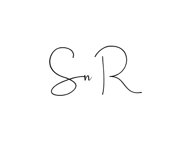 The best way (Andilay-7BmLP) to make a short signature is to pick only two or three words in your name. The name Sn R include a total of six letters. For converting this name. Sn R signature style 4 images and pictures png