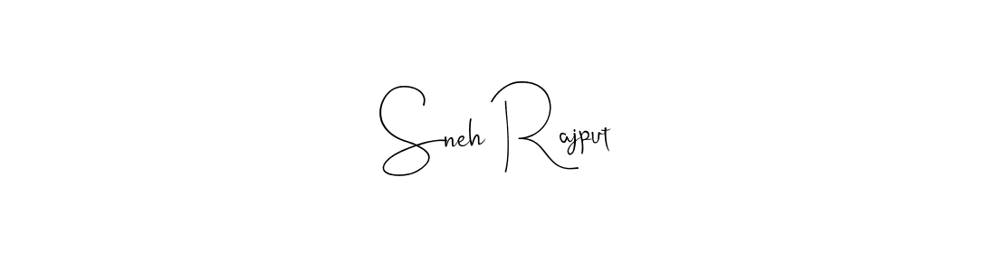 It looks lik you need a new signature style for name Sneh Rajput. Design unique handwritten (Andilay-7BmLP) signature with our free signature maker in just a few clicks. Sneh Rajput signature style 4 images and pictures png