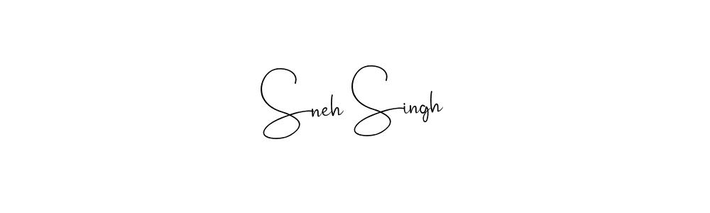 Sneh Singh stylish signature style. Best Handwritten Sign (Andilay-7BmLP) for my name. Handwritten Signature Collection Ideas for my name Sneh Singh. Sneh Singh signature style 4 images and pictures png