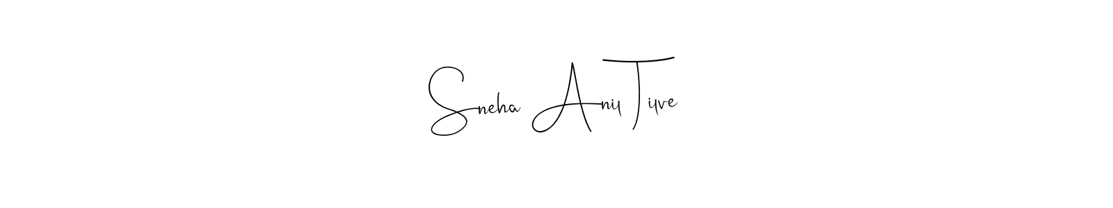 Make a beautiful signature design for name Sneha Anil Tilve. Use this online signature maker to create a handwritten signature for free. Sneha Anil Tilve signature style 4 images and pictures png
