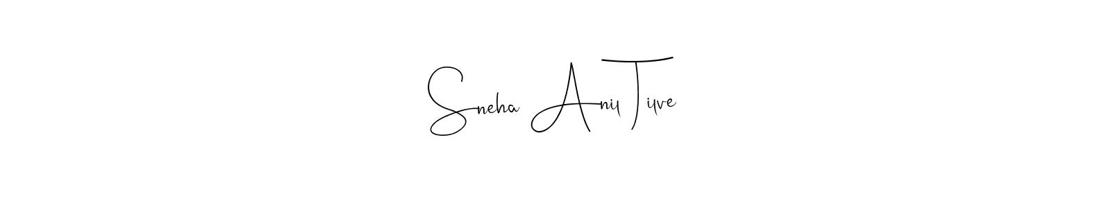 How to Draw Sneha Anil Tilve signature style? Andilay-7BmLP is a latest design signature styles for name Sneha Anil Tilve. Sneha Anil Tilve signature style 4 images and pictures png