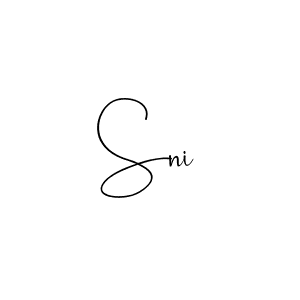 Sni stylish signature style. Best Handwritten Sign (Andilay-7BmLP) for my name. Handwritten Signature Collection Ideas for my name Sni. Sni signature style 4 images and pictures png