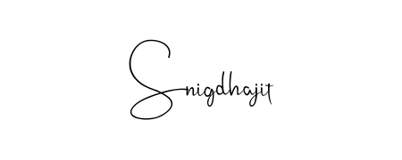 A modern signature idea for name Snigdhajit using Andilay-7BmLP font. Clean strokes and elegant curves make it stand out instantly. Snigdhajit signature style 4 images and pictures png