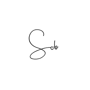 Design your own signature with our free online signature maker. With this signature software, you can create a handwritten (Andilay-7BmLP) signature for name Sob. Sob signature style 4 images and pictures png