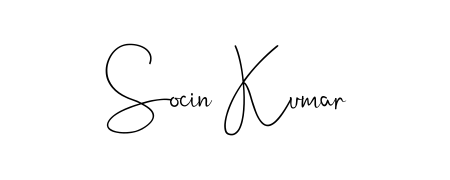 Enhance your business communications with Socin Kumar signature in Andilay-7BmLP lettering. Clean, modern, and universally compatible. Socin Kumar signature style 4 images and pictures png