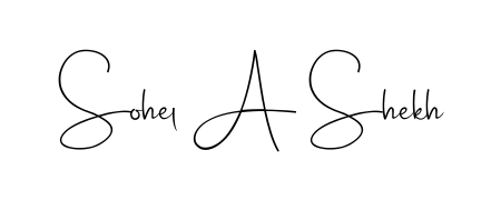 Master the art of signing with Sohel A Shekh written in fluent Andilay-7BmLP script. A great template to practice and refine your handwriting. Sohel A Shekh signature style 4 images and pictures png