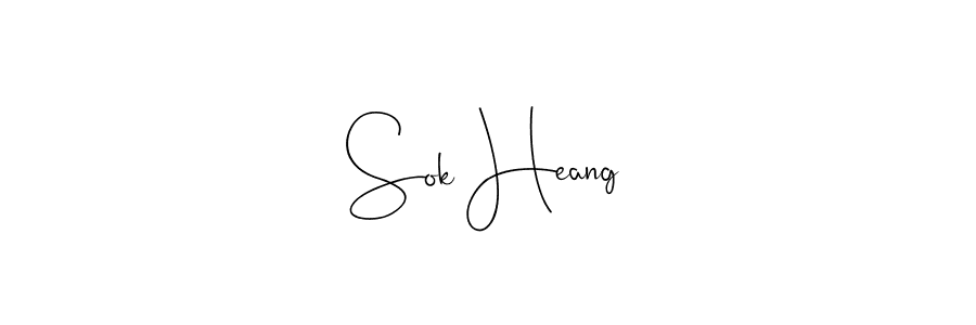 Make a beautiful signature design for name Sok Heang. With this signature (Andilay-7BmLP) style, you can create a handwritten signature for free. Sok Heang signature style 4 images and pictures png