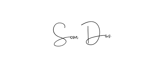 You should practise on your own different ways (Andilay-7BmLP) to write your name (Som Das) in signature. don't let someone else do it for you. Som Das signature style 4 images and pictures png