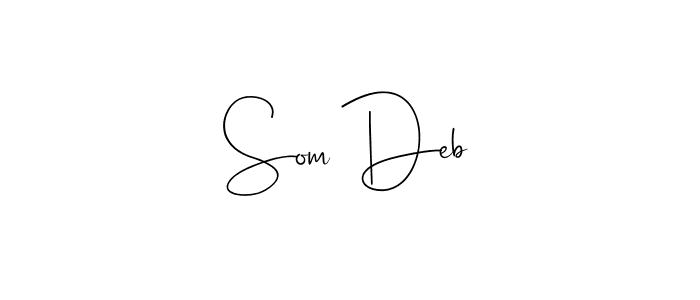 It looks lik you need a new signature style for name Som Deb. Design unique handwritten (Andilay-7BmLP) signature with our free signature maker in just a few clicks. Som Deb signature style 4 images and pictures png