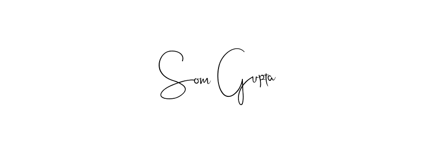 Use a signature maker to create a handwritten signature online. With this signature software, you can design (Andilay-7BmLP) your own signature for name Som Gupta. Som Gupta signature style 4 images and pictures png