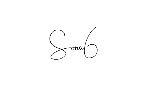 Sona6 stylish signature style. Best Handwritten Sign (Andilay-7BmLP) for my name. Handwritten Signature Collection Ideas for my name Sona6. Sona6 signature style 4 images and pictures png