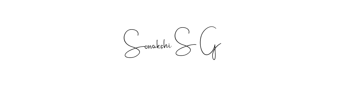 Make a short Sonakshi S G signature style. Manage your documents anywhere anytime using Andilay-7BmLP. Create and add eSignatures, submit forms, share and send files easily. Sonakshi S G signature style 4 images and pictures png