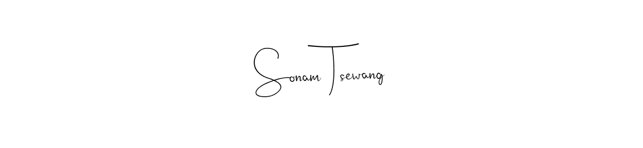 Design your own signature with our free online signature maker. With this signature software, you can create a handwritten (Andilay-7BmLP) signature for name Sonam Tsewang. Sonam Tsewang signature style 4 images and pictures png