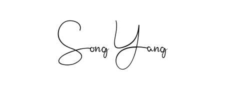 Personalize your online presence with Song Yang signature rendered in elegant Andilay-7BmLP font. Great for website footers and blogs. Song Yang signature style 4 images and pictures png