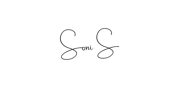 Best and Professional Signature Style for Soni S. Andilay-7BmLP Best Signature Style Collection. Soni S signature style 4 images and pictures png