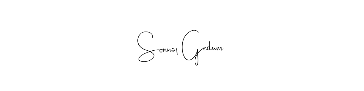 It looks lik you need a new signature style for name Sonnal Gedam. Design unique handwritten (Andilay-7BmLP) signature with our free signature maker in just a few clicks. Sonnal Gedam signature style 4 images and pictures png