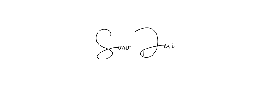 You should practise on your own different ways (Andilay-7BmLP) to write your name (Sonu Devi) in signature. don't let someone else do it for you. Sonu Devi signature style 4 images and pictures png