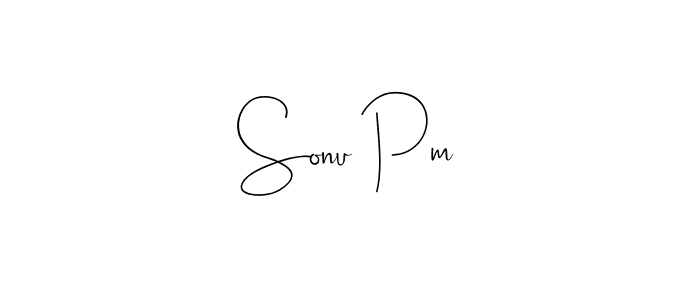 Also You can easily find your signature by using the search form. We will create Sonu Pm name handwritten signature images for you free of cost using Andilay-7BmLP sign style. Sonu Pm signature style 4 images and pictures png