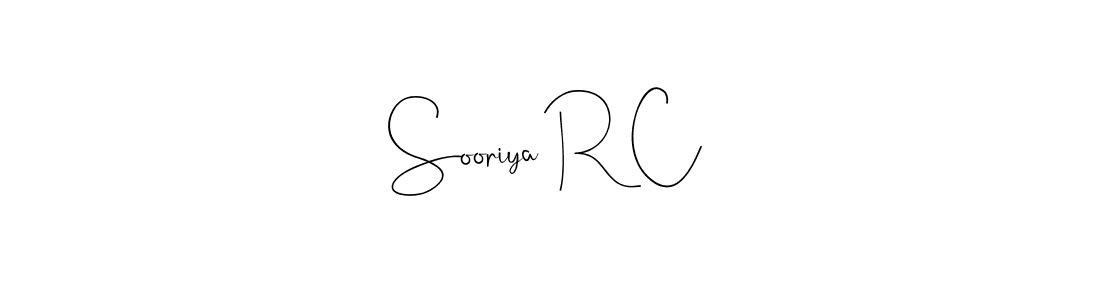 Best and Professional Signature Style for Sooriya R C. Andilay-7BmLP Best Signature Style Collection. Sooriya R C signature style 4 images and pictures png