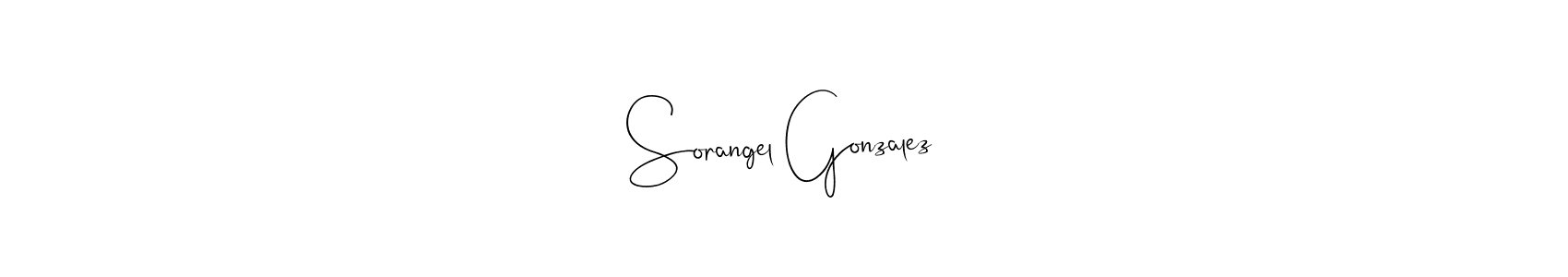 Use a signature maker to create a handwritten signature online. With this signature software, you can design (Andilay-7BmLP) your own signature for name Sorangel Gonzalez. Sorangel Gonzalez signature style 4 images and pictures png